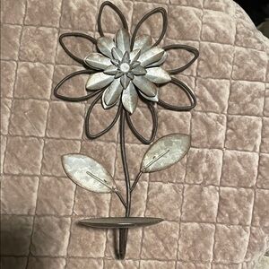 Metallic Iron  Flower Wall Decor